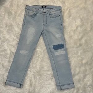 26. DKNY Light wash Patchwork Jeans 25